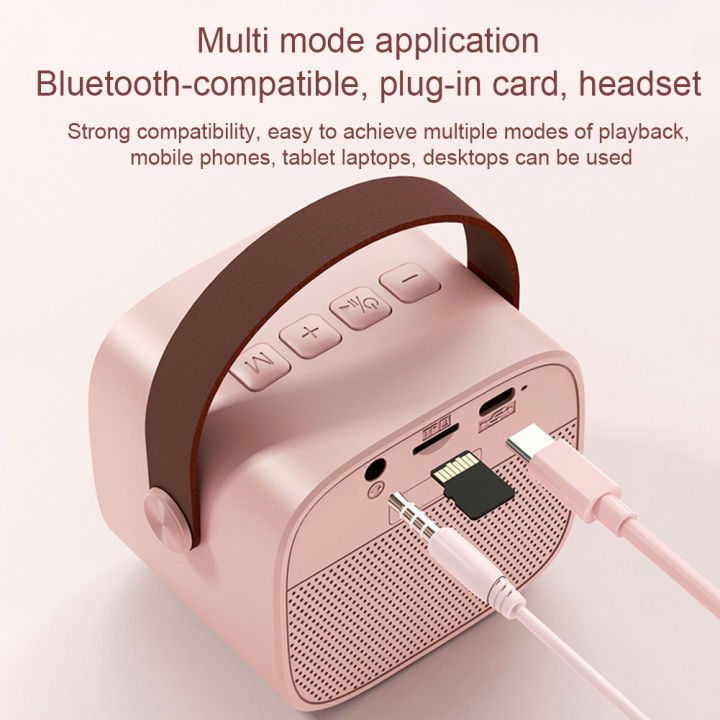 ลำโพงบลูทูธ-ไมโครโฟนไร้สาย-ลำโพงบลูทูธแบบพกพ-รองรับusb-tf-aux-blutooth-speaker-microphone