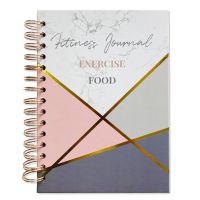 A5 Coil Notebook Binder Fitness Plan Hard Leather Gift Notepad DIY Hand Ledger Durable and Easy To Carry