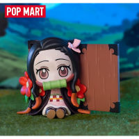 Popmart ตุ๊กตาฟิกเกอร์ Demon Slayer Brith Flower Series ของเล่นสะสม สําหรับเด็ก