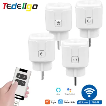433Mhz Wireless Remote Control Switch Smart Socket EU French Plug 220V 16A  Electrical Outlet And Universal Switches For Lamp