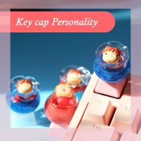 1pc Creative Handmade Kawaii Key cap Personality R4 Esc Cartoon modeling keycaps For Mechanical Keyboard Stereo DIY keycaps