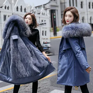 Men Winter Coats Fur Inside - Temu