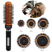 5 Sizes Round Barrel Comb Nano Thermal Boar Bristles Brush Professional Hairdressing Hair Brush Hair Round Combs Styling Tools