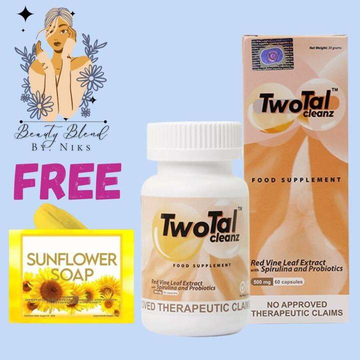 TwoTal Cleanz with Spirulina and Probiotics 500mg 60 Capsules (For