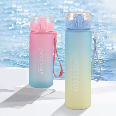 600ml 800ml Plastic Water Bottle for Drinking Portable Sport Tea Coffee Cup Kitchen Tools Kids Water Bottle for School