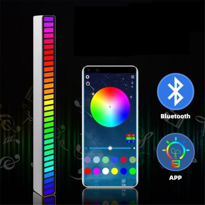 RGB Rechargeable Sound/App Control Light Wireless Voice-Activated Pickup Music Rhythm Lights Creative Colorful LED Ambient Light Night Lights