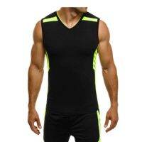 New men tight sleeveless T-shirt sports fitness quick-drying basketball perspiration