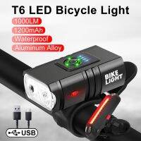 T6 LED Lanterna Para Bike Bicycle Light Front Rechargeable Lamp Luces Para Bicicleta Led Flashlight Headlight MTB Accessories