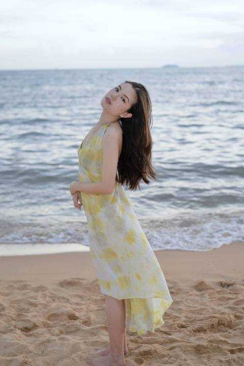 Cotton Candy Dress - Yellow sandybrown.bkk