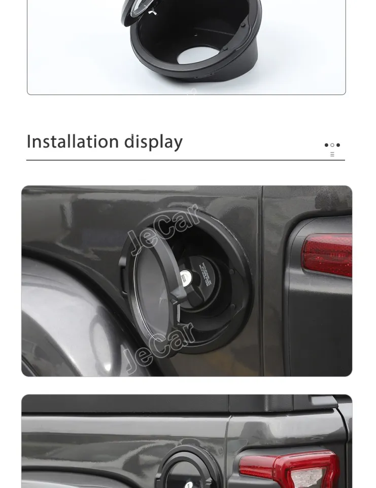 ABS Aluminum Alloy Car Exterior Gas Fuel Tank Cap Cover Accessories for  Jeep Wrangler JL 2018 Lazada PH