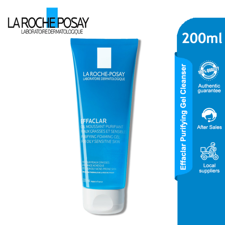 La Roche-Posay Effaclar Purifying Gel Cleanser 200ml Oil Free Soap-free ...