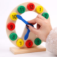 Wooden digital clock early childhood education cognitive toys cartoon toy baby teaching aids toy