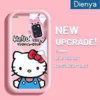 Dienya เคสปลอกสำหรับ Samsung A31การ์ตูนน่ารักตลก Hello Kitten สีสันสดใสเคสมือถือแบบนิ่มสุดน่ารักกันกระแทกแบบใสเคสป้องกันโปร่งใสลายกล้องถ่ายรูปสุดสร้างสรรค์