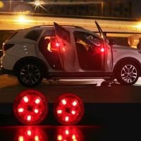 ❄ 2pcs Magnetic Wireless 5 LED Car Door Opening Warning Lights Waterproof Strobe Flashing Anti Rear-end Collision Led Safety Lamps