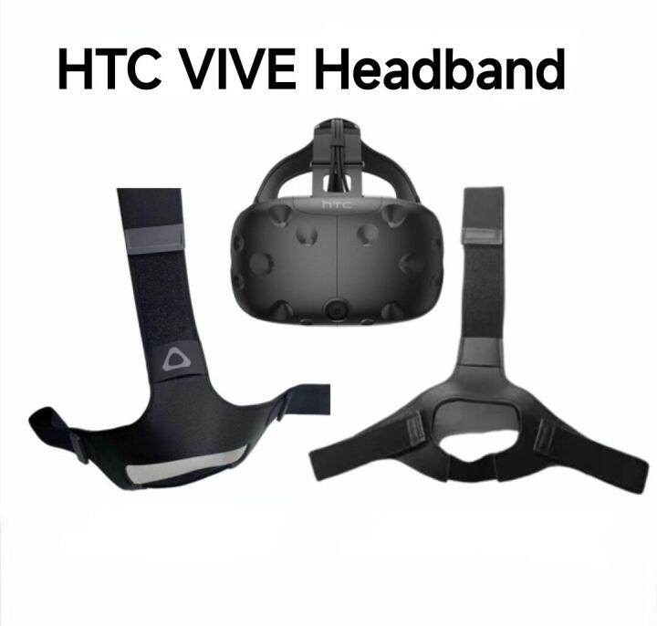 VR สายคาดศีรษะแบบชิ้นส่วนทดแทนของ HTC VIVE อุปกรณ์เสริมหูฟัง VR ที่ถือ ...