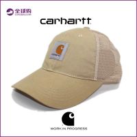 U.S.A Carhartt หมวกตาข่ายคาร์ฮาร์ทท์ของแท้ฝาปิดระบายอากาศได้สำหรับทั้งหญิงและชายลำลองฤดูร้อนหมวกบังแดดคนรักหมวกเบสบอลสำหรับกลางแจ้ง