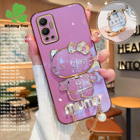 สำหรับ Infinix Hot 20 Play 20S 20i 12i 12 10 9 Play 11S NFC 11S 10S 10 9 Pro Smart 5 Pro 6 Note 12 G96 12 VIP 10 11 12 Pro เคสโทรศัพท์ขั้นสูงจี้แฟชั่น Hello Kitty กระจกแต่งหน้าเคสโทรศัพท์ฝาครอบ S