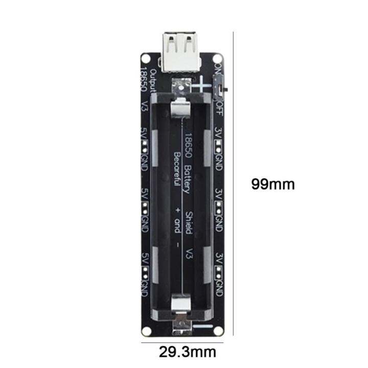 แบตเตอรี่ลิเธียม18650โมดูล5v-2a-3v-1a-ป้องกันการชาร์จเกินสามารถใช้ได้กับไมโคร-usb-v3บอร์ดพัฒนา