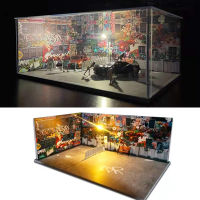 Diorama 1:64รุ่นที่จอดรถจอแสดงผล LED โรงรถยานพาหนะคอลเลกชันแสดงของขวัญ