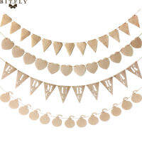 บิต. FLY 13 ชิ้น/เซ็ต Jute Linen Burlap Bunting แบนเนอร์จี้ดาว Heart Mine Eid Mubarak แบนเนอร์ Garland ผ้าธง Party Decor-zlskjgmcbsb