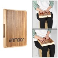 Cajon กลองตีด้วยมือแบนขนาดกะทัดรัดสำหรับเดินทางกลองอุปกรณ์ดนตรีกลองโอคาริน่า