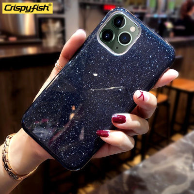 Fashion Glitter Sparkly TPU Silicone Case Skin For iPhone 6 6s Pure Color Glossy Back Cover For IPhone 7 8 Plus XS Max XR 11 Pro