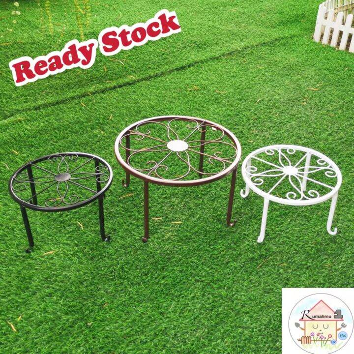 [𝗥𝗲𝗮𝗱𝘆 𝗦𝘁𝗼𝗰𝗸]Flower Pot Stand/ Garden Wire Metal Rack Flower Pot Plant