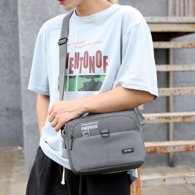 On Sale Korean Fashion Big Capacity Nylon Men Sling Bag Shoulder Bag Crossbody Bag Messager Bag for Men Birthday Gift