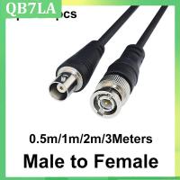 QB7LA Store 0.5M 1M 3/2m BNC male To female Adapter plug video connector Coaxial Line adapter Cable cord For CCTV Camera Extension