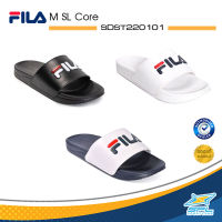 Fila Collection รองเท้าแตะ รองเท้าลำลอง สำหรับผู้ชาย ฟิล่า M SL Core 2022 SDST220101 BK / WH / NVWH (590)