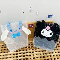 【Wrist watch】 Sanrioed Transparent Shoulder Cartoon Kuromi Handbag Storage School ！