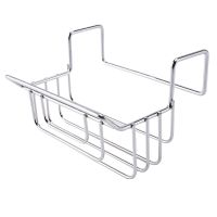 Kitchen Sink Organizer Stainless Steel Hanging Sponge Holder Towel Rack Sink Drainer Basket Cleaning Tool Storage Organizer