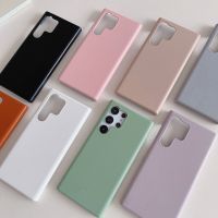 FAXOXA สีทึบแข็งกันกระแทกไฮบริดเคสครอบโทรศัพท์บางเฉียบกรอบไร้กรอบสำหรับ Samsung A54 A53 5G A52S A52สำหรับ Samsung Galaxy S23อัลตร้า S22พลัส