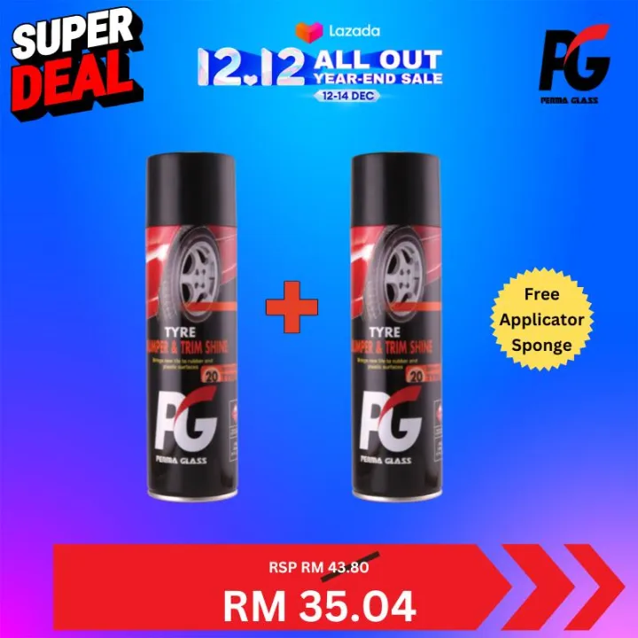12.12 Combo PG TYRE, BUMPER AND TRIM SHINE COMBO X 2 BOTTLE 350GM Lazada