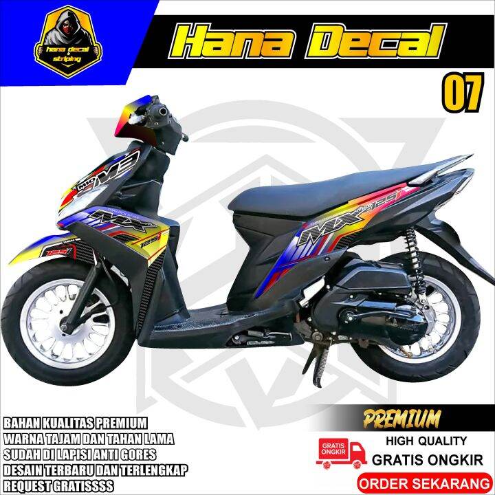 Decal Sticker Yamaha MIO M3 Full Body Custom Desain-dekal Stiker MIO M3 ...