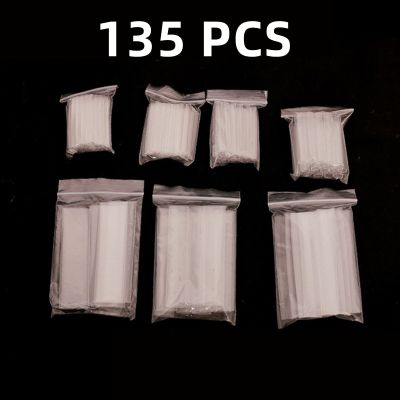 135 PCS Transparent Heat Shrinkable Tube Combination Suit electrical Tape Insulation Sleeve Data Line 2:1 TimesshrinkWire Cable