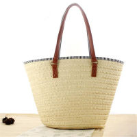 Gusure Large Straw Handbags Women Woven Shoulder Bag Summer Beach Travel Bags Female Handbags Big Casual Totes tassel pendant