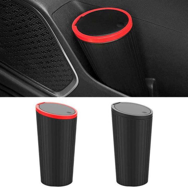 Car Cup Holder Garbage Can Leak Proof Pocket Trash Container For Auto