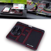 4-In-1 360 Replaceable Temporary Degrees Number Car Aromatherapy Universal Plate Holder Rotating Non-Slip Pad Phone