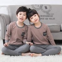 [COD] and winter childrens underwear set 5 boys 6 baby long johns 7 girls 8 years old bottoming round neck sweater