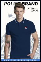 เสื้อโปโล Police Extrasize Slim fit  พอดีตัว  ผู้ชาย/ผู้หญิง  สี ดำ, กรม ,ขาว,เทา  (XP38)