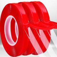 ∋¤☄ Multifunction Strong Adhesive Tape Acrylic Transparent PET Red Film Clear Double Sided Tapes Sticker For Phone Tablet LCD Screen