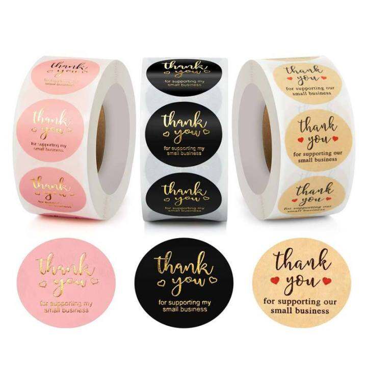 Thank You Sticker Self-adhesiveLabel Sealing Packaging Label Birthday ...