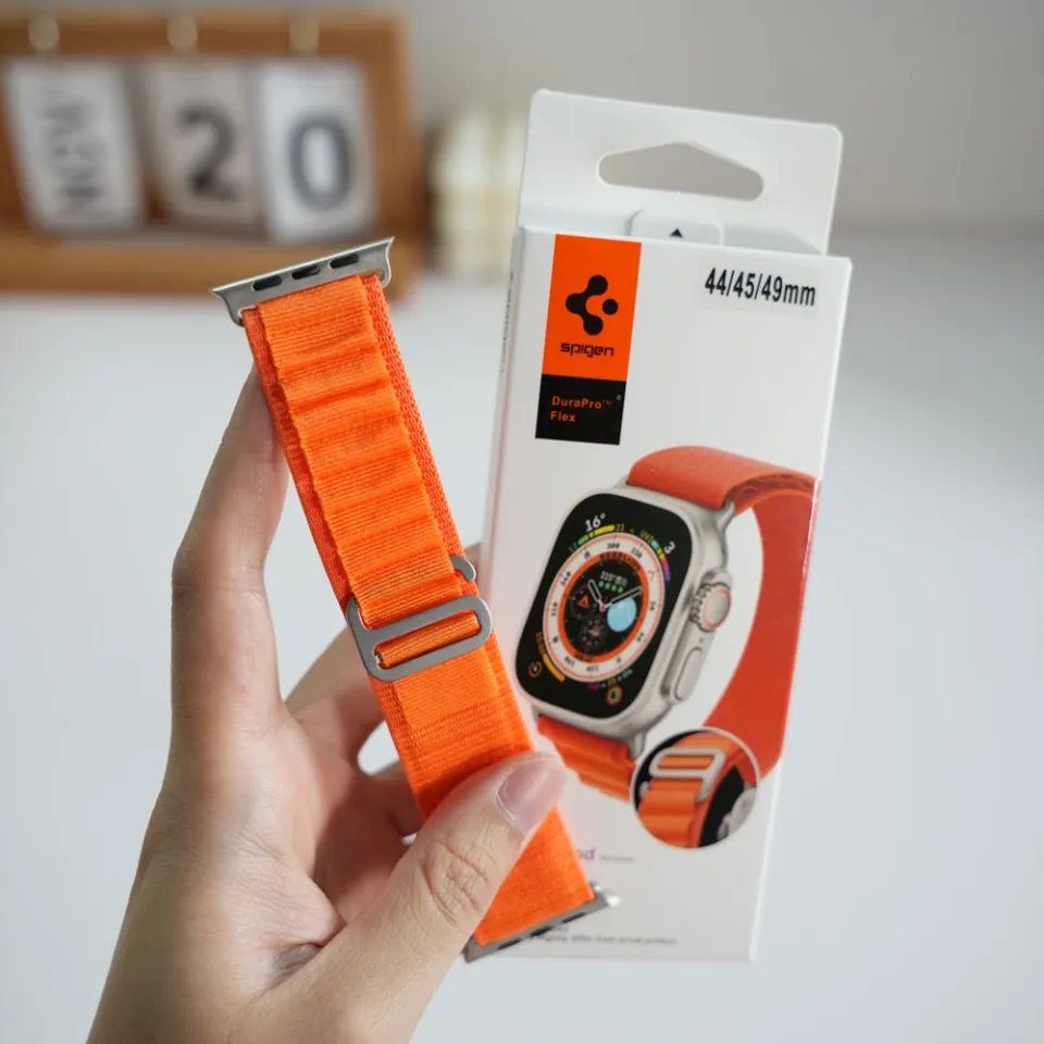 Apple Watch Series 7 6 SE 5 4 3 49mm Ultra, Spigen DuraPro Flex Slim Watch  Band
