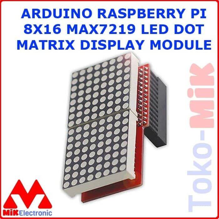 ARDUINO RASPBERRY PI 8X16 MAX7219 LED DOT MATRIX DISPLAY MODULE ...