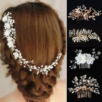 Xinyi3 Elegant Party Barrettes เครื่องประดับงานแต่งงานไข่มุกคริสตัลแถบคาดศีรษะเจ้าสาว Rhinestone กิ๊บติดผมที่สวยงามสง่างาม