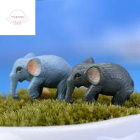TFHDFHRG มินิ ภูมิทัศน์ขนาดเล็ก สัตว์ บอนไซ รูปแกะสลัก การตกแต่งบ้านตุ๊กตา สวนนางฟ้า ช้างจิ๋ว