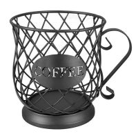 Coffee Capsule Cup Woven Iron Wire Hollow Storage Fruit Vegetable Basket Elegant Picnic Tray Drying Food Dustpan