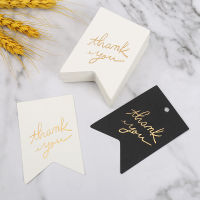 50PCS Thank you for labels DIY HANDMADE gifts hang tag Gifts and packaging materials Labels and stickers Wedding Party decoration  Gold Stamping Hang