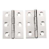 2pcs Stainless Steel 2 Inch 4.4x3.1cm Cabinet Door Hinges Hardware